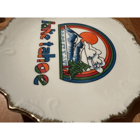 Lake Tahoe Souvenir Plate Decorative Vintage travel decor - Picture 4 of 9